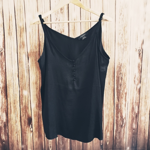 Michel Studio Black Satiny Tank 1X/16 - Picture 3 of 6